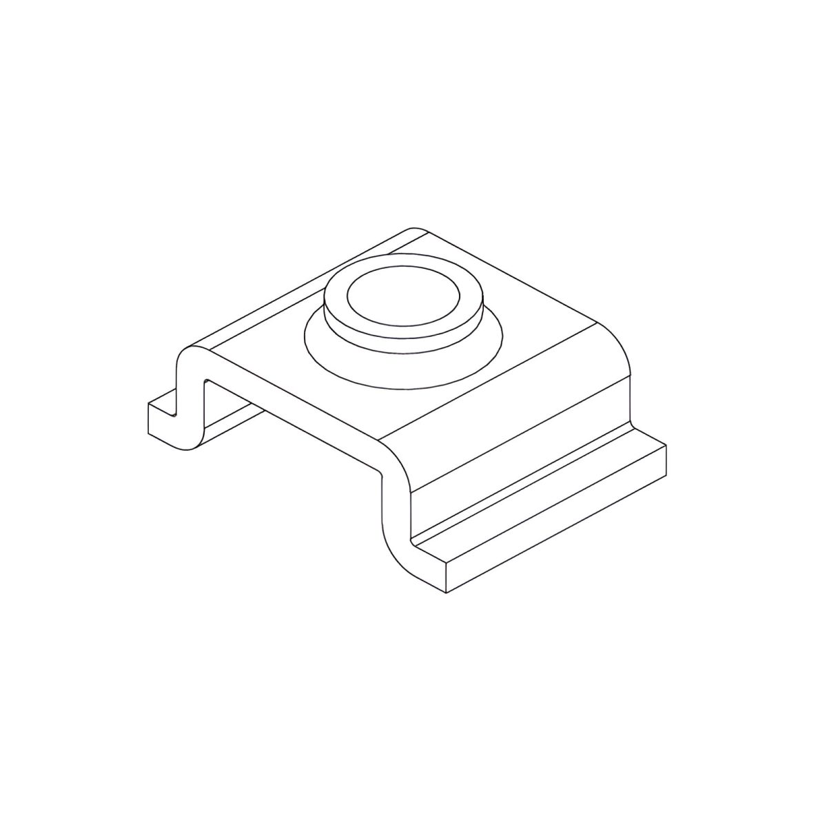 SUPORT PICIOR 30X60 ZINC PENTRU REGLARE INALTIME PICIOR SI COLOANA DE RAFT - imagine 1
