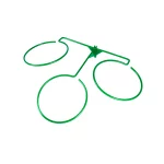 SUPORT GALEATA / GHIVECI 3 INELE PT STAND FLORI, DIAM. 220MM VERDE RAL6029 - imagine 2