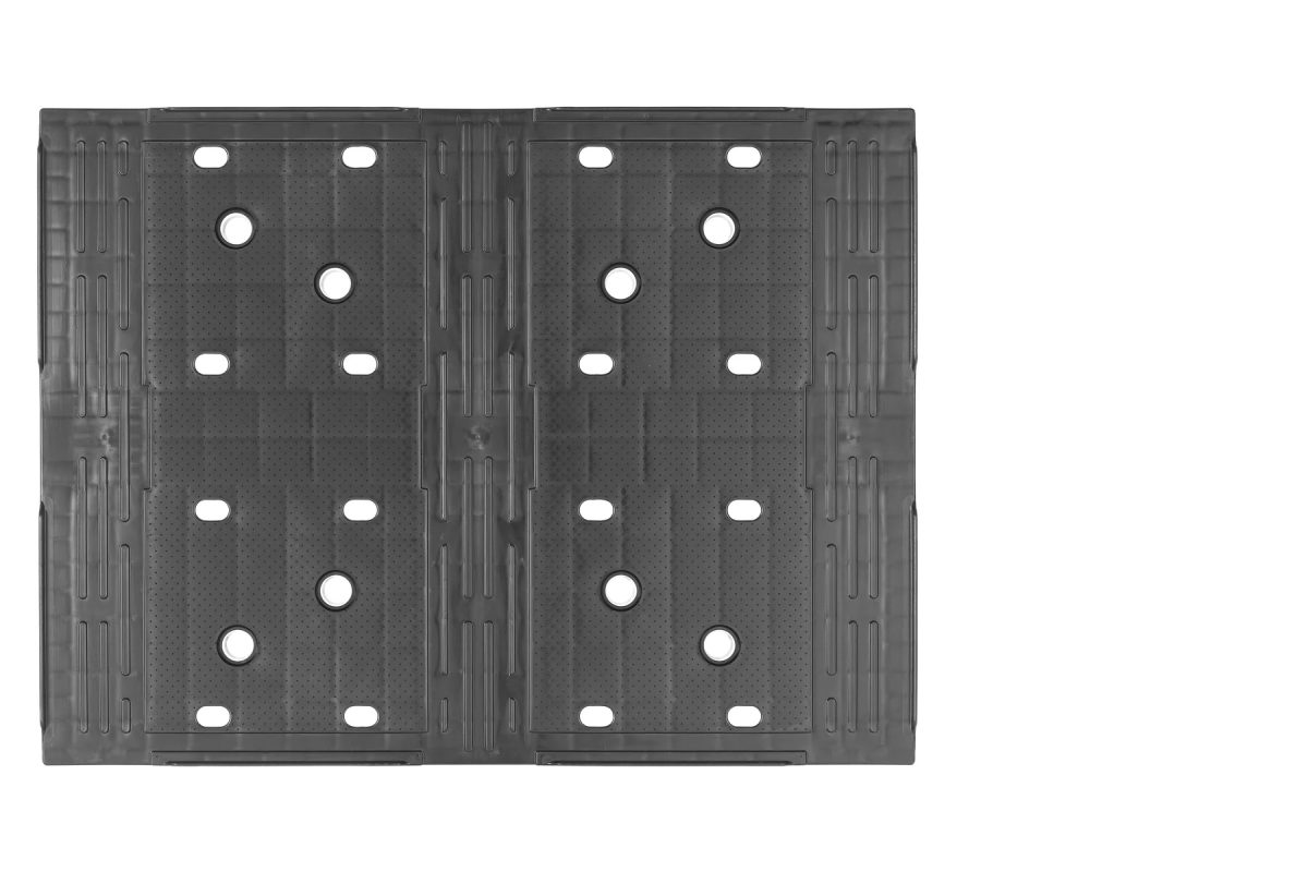 PALET PLASTIC D2 PE 600X800X160 MM GRI BASALT - imagine 2
