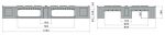 PALET PLASTIC H1 PE 1200X800X160 MM CU MARGINE 7 MM GRI - imagine 7