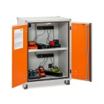 DULAP METALIC ANTIFOC DEPOZITARE & INCARCARE BATERII 89X66X115 + ROTI. ALARMA. 1 - imagine 4