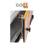 DULAP METALIC ANTIFOC DEPOZITARE & INCARCARE BATERII 89X66X115 + ROTI. ALARMA. 1 - imagine 5