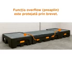 CONTAINER IBC 1100LT/3000 KG PE CU GRATAR PE 223X146X47 CM - imagine 5