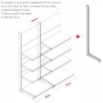MODUL DE PERETE H241,5 L70 (1 RAFT L50+5 RAFT L40) 7016 - imagine 5
