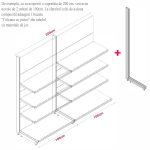 MODUL DE PERETE H241,5 L100 (1 RAFT L50+5 RAFT L40) 7016 - imagine 5