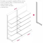 MODUL DE PERETE H211,5 L100 (1 RAFT L50+4 RAFT L40) 7016 - imagine 4