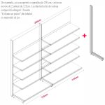 MODUL DE PERETE H211,5 L125 (1 RAFT L50+4 RAFT L40) 7016 - imagine 4