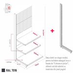 MODUL DE PERETE CU RL H241,5 L70 (1 RAFT L50+2 RAFT L40) 7016 - imagine 8
