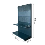MODUL DE PERETE CU RL H211,5 L125 (1 RAFT L50+1 RAFT L40) 7016