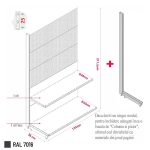 MODUL DE PERETE CU RL H211,5 L125 (1 RAFT L50+1 RAFT L40) 7016 - imagine 8