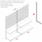 MODUL DE PERETE CU RL H211,5 L125 (1 RAFT L50+1 RAFT L40) 7016 - imagine 9