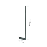 COLOANA H211.5CM & PICIOR 50CM CU PARTI CONECTOARE RAL7016 - imagine 2