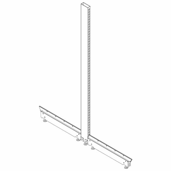 COLOANA H141.5CM & 2 PICIOARE 50CM CU PARTI CONECTOARE RAL7016