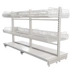 RAFT SARMA 1250X570X230 ALB RAL 9001 CU MONTARE IN COLOANA - imagine 2