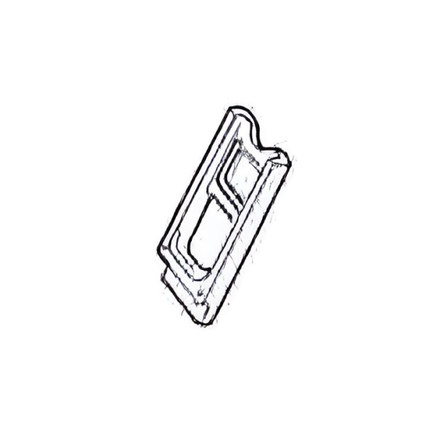 CLIP DE SIGURANTA S123 PLASTIC, NEGRU PT.RAFTURI DEPOZITARE USOARA