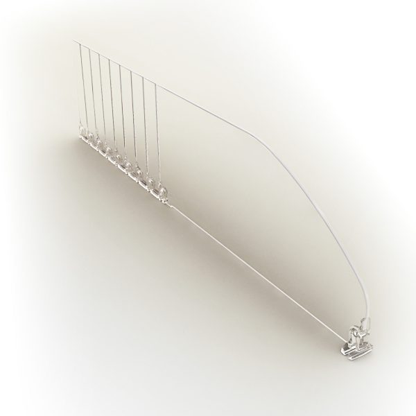 DESPARTITOR PT.RAFT TRANSPARENT H 6 CM REGLABIL L285-485 MM MONTAJ PE SINA