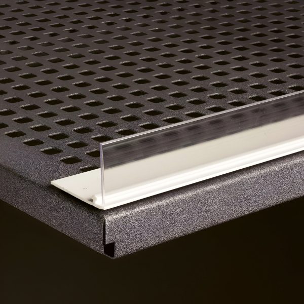 PROFIL MAGNETIC ALB CU SINA PT. SEPARATOR DE RAFTURI SI MARGINE OPRITOARE