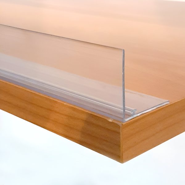 PROFIL ADEZIV 100X6 CM TRANSPARENT CU SINA PT. SEPARATOR RAFT SI MARGINE OPRITOR