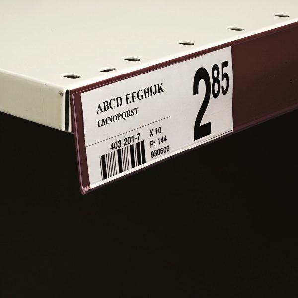 PROFIL BANDA SUPORT DE PRET CU FIXARE ADEZIV, TRANSPARENT 1250 MM