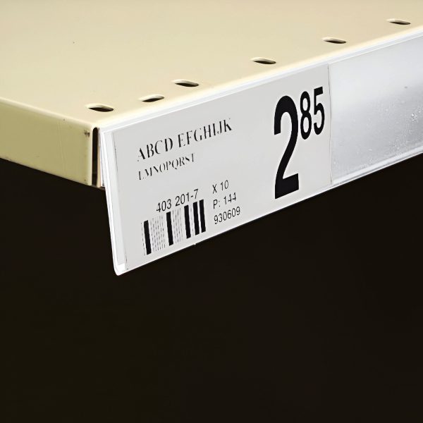 PROFIL BANDA SUPORT DE PRET PENTRU ORICE TIP DE RAFT, CU FIXARE ADEZIV, ALB