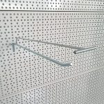 CARLIG SIMPLU F6 MM PT. PANOU SPATE PERFORAT ,CU SUPORT PT. ETICHETA PRET - imagine 3
