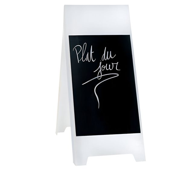PEOPLE STOPPER A-BOARD DUBLU 55X100 CM CU RAMA ALBA PVC