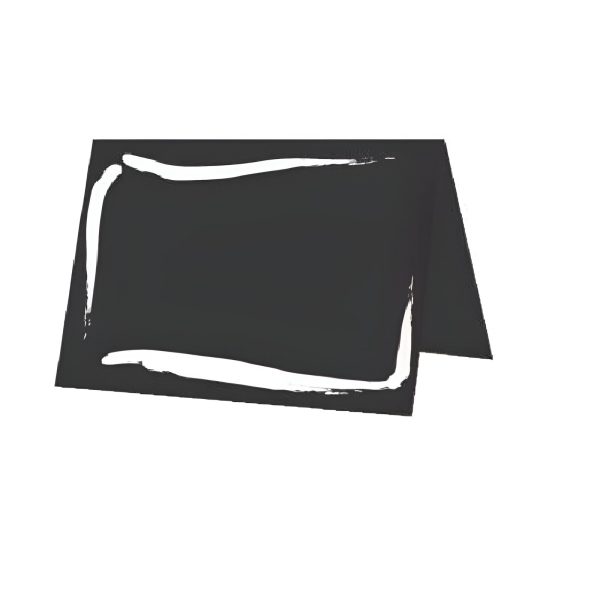 ETICHETE NEGRE 5X7 CM PT.SCRIERE CU CRETA, SET 10 BUCATI