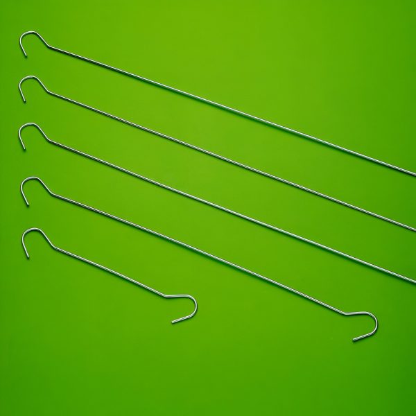 CARLIG DIN OTEL CU DUBLA PRINDERE 1000 MM PENTRU AFISE SUSPENDATE