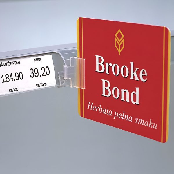 SUPORT DIN PLASTIC PENTRU MESAJE / SEMNALIZARE LA RAFT PESTE PROFIL PRET
