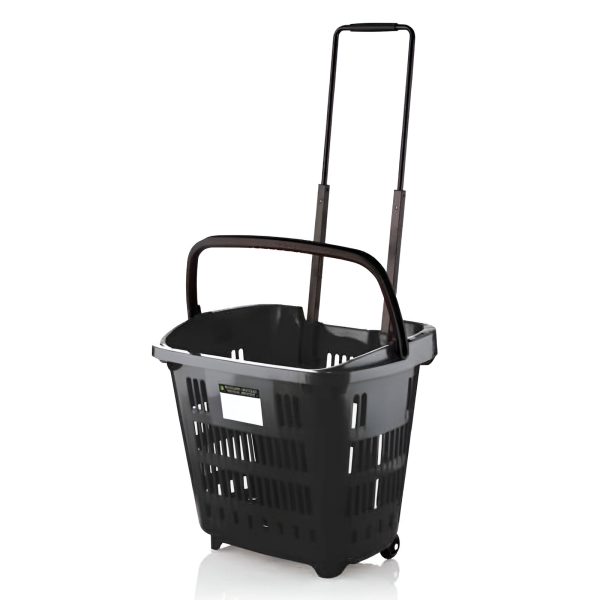 COS CUMPARATURI ROLLER CU 2 ROTI 34 LITRI NEGRU