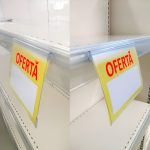 SUPORT MESAJ OFERTA PT. PROFIL DE PRET 11X7 CM TRANSPARENT - imagine 2