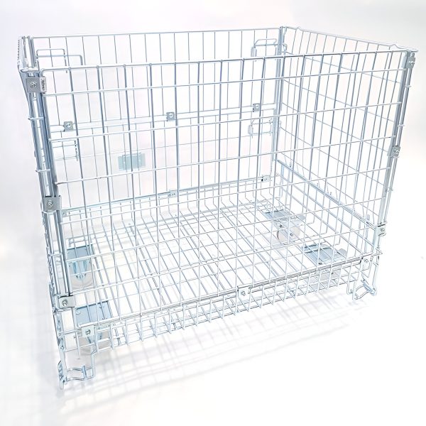 COS DE SARMA CU ROTI / BOXPALET METALIC TIP EUROPALET 80X120X100 CM