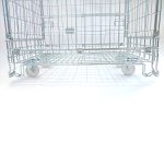 COS DE SARMA CU ROTI / BOXPALET METALIC TIP EUROPALET 80X120X100 CM - imagine 3