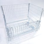 COS DE SARMA CU ROTI / BOXPALET METALIC TIP EUROPALET 80X120X100 CM - imagine 4