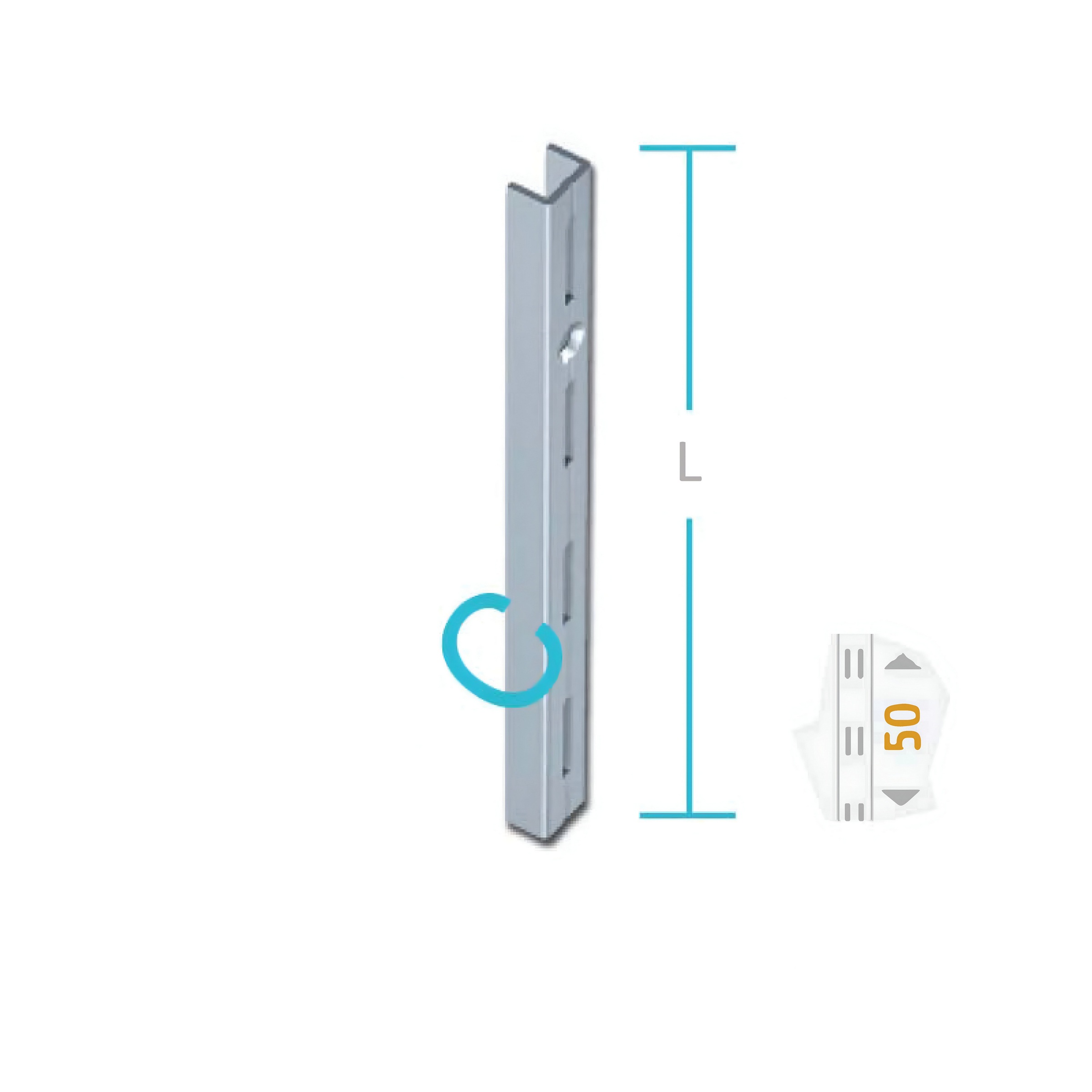 174504.0128 VERGEA VERTICALA PT.PERETE SIMPLA 1 RAND DE GAURI PT.RAFTURI ELEMENT SYSTEM - imagine 1