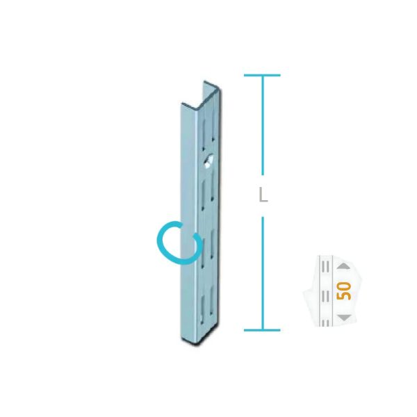 VERGEA VERTICALA PT.PERETE DUBLA 2 RANDURI DE GAURI PT.RAFTURI ELEMENT SYSTEM
