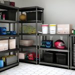 RAFT PLASTIC PVC CU 4 POLITE NEGRU 600X300X1320 MM, AJUSTABIL PE INALTIME - imagine 3