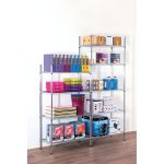 RAFT CROMAT CU 4 POLITE COLOANE DIAMETRU 25 MM, 90X45XH160 CM - imagine 3