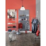 RAFT CROMAT CU 4 POLITE COLOANE DIAMETRU 25 MM, 90X45XH160 CM - imagine 4