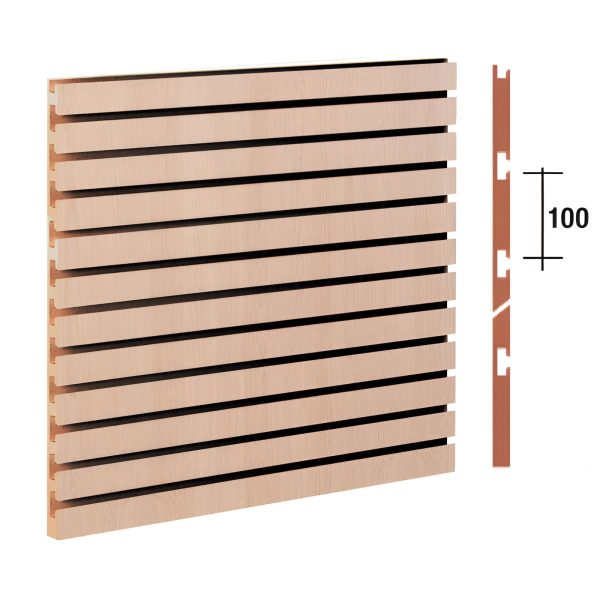 PANOU SLAT - SLATWALL ARTAR 2400X865 MM PAS 10 CM CU PROFIL DIN ALUMINIU