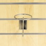 SUPORT METALIC PT. PALARIE L 240 F 9 MM CROM MONTAJ IN PANOU SLAT - imagine 2