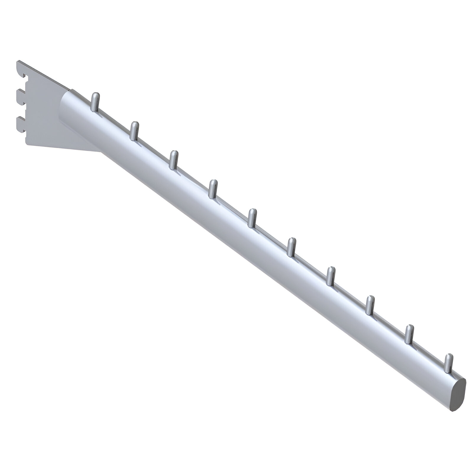 180310.0044 BRAT - SUPORT 28 CM PENTRU UMERASE 10 POZITII CROM , MONTAJ IN COLOANA QUEEN - imagine 1