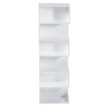 STAND PREZENTARE DIN LEMN ALB MAT  30 X 15 X H98 CM