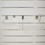 PANOU SLAT - SLATWALL ALB L122XH244 CM PAS 15 CM CU 15 PROFILE DE ALUMINIU - imagine 2