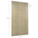 PANOU SLAT - SLATWALL STEJAR L122XH244 CM PAS 15 CM CU 15 PROFILE DE ALUMINIU