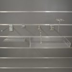 PANOU SLAT - SLATWALL GRI L122XH244 CM PAS 15 CM CU 15 PROFILE DE ALUMINIU - imagine 2