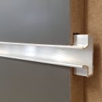 PANOU SLAT - SLATWALL GRI L122XH244 CM PAS 15 CM CU 15 PROFILE DE ALUMINIU - imagine 4