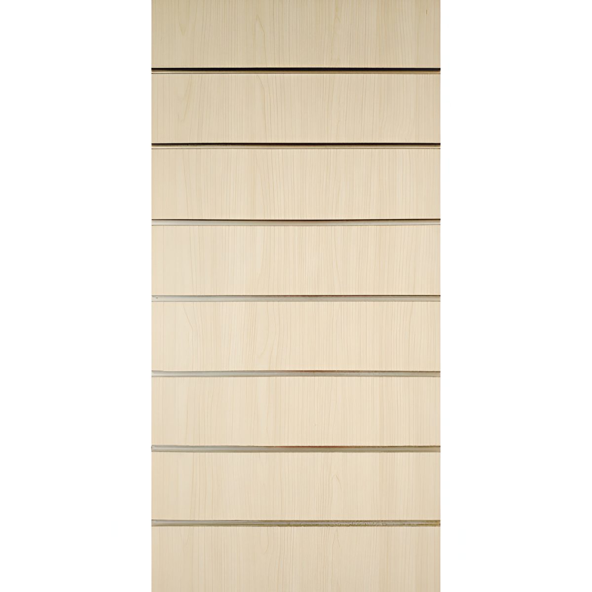 PANOU SLAT - SLATWALL CREM L122XH244 CM PAS 15 CM CU 15 PROFILE DE ALUMINIU - imagine 3
