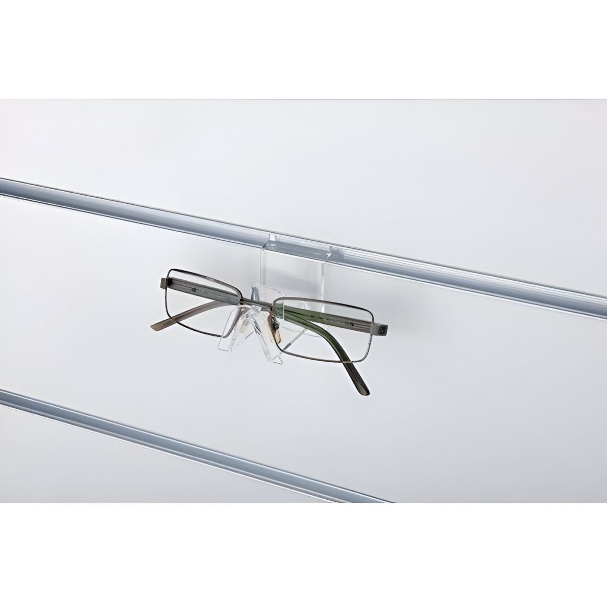 SUPORT OCHELARI PENTRU PANOU SLAT,PLEXIGLAS TRANSPARENT 6X6X3.5 CM - imagine 2