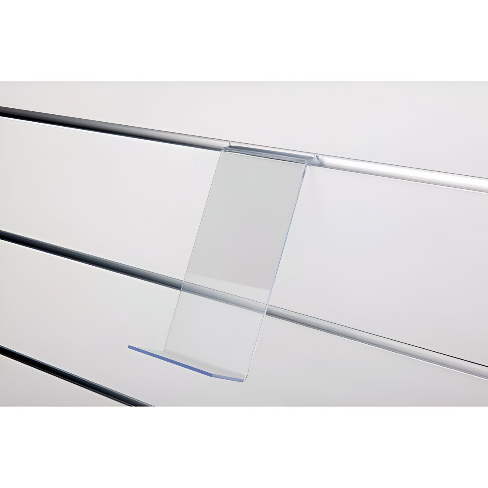 180705.0029 RAFT INCLINAT PT. PANOU SLAT, PLEXIGLAS TRANSPARENT 20X10 CM - imagine 1